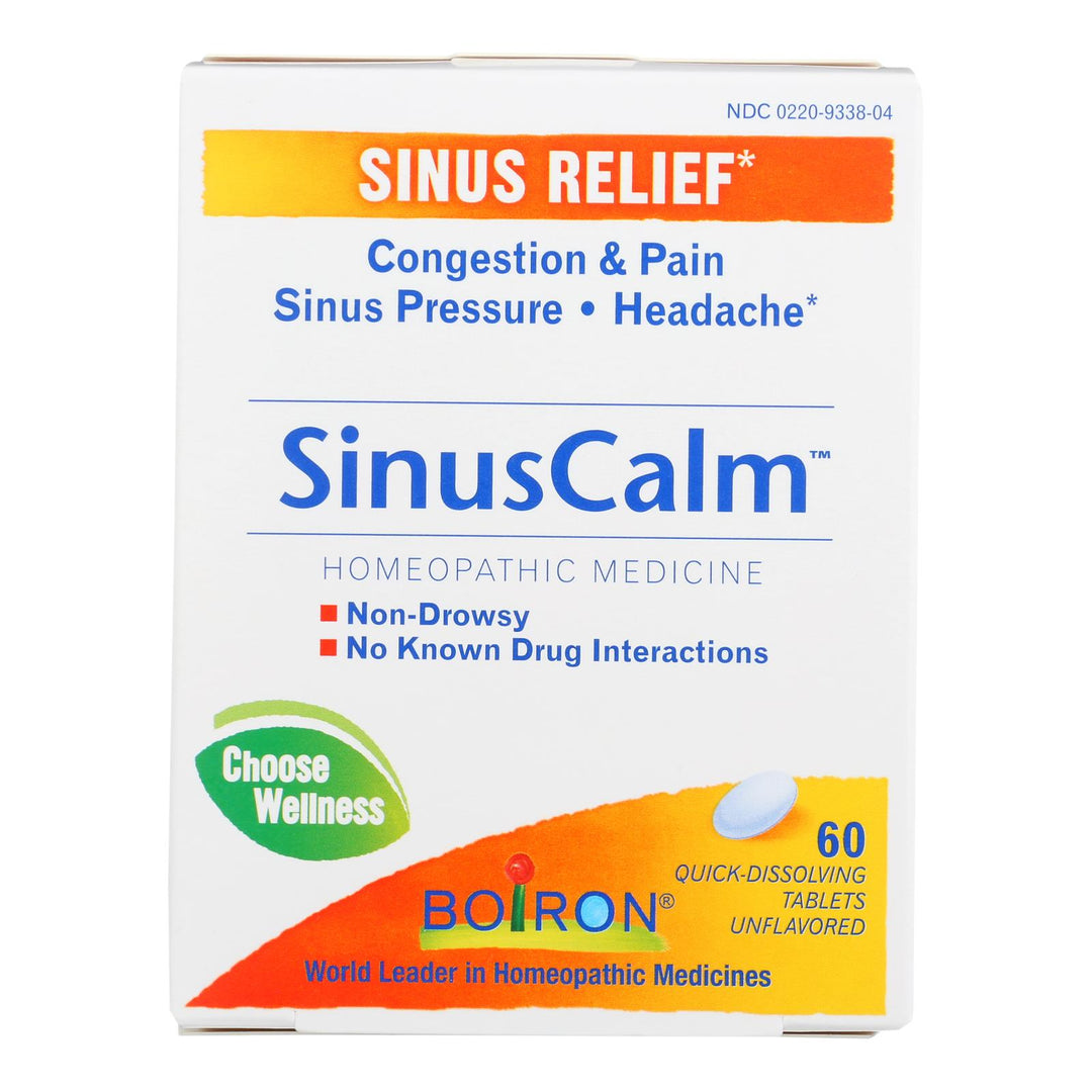 Boiron - Sinus Calm Sinus Relief - 1 Each - 60 Tab - Maras Green